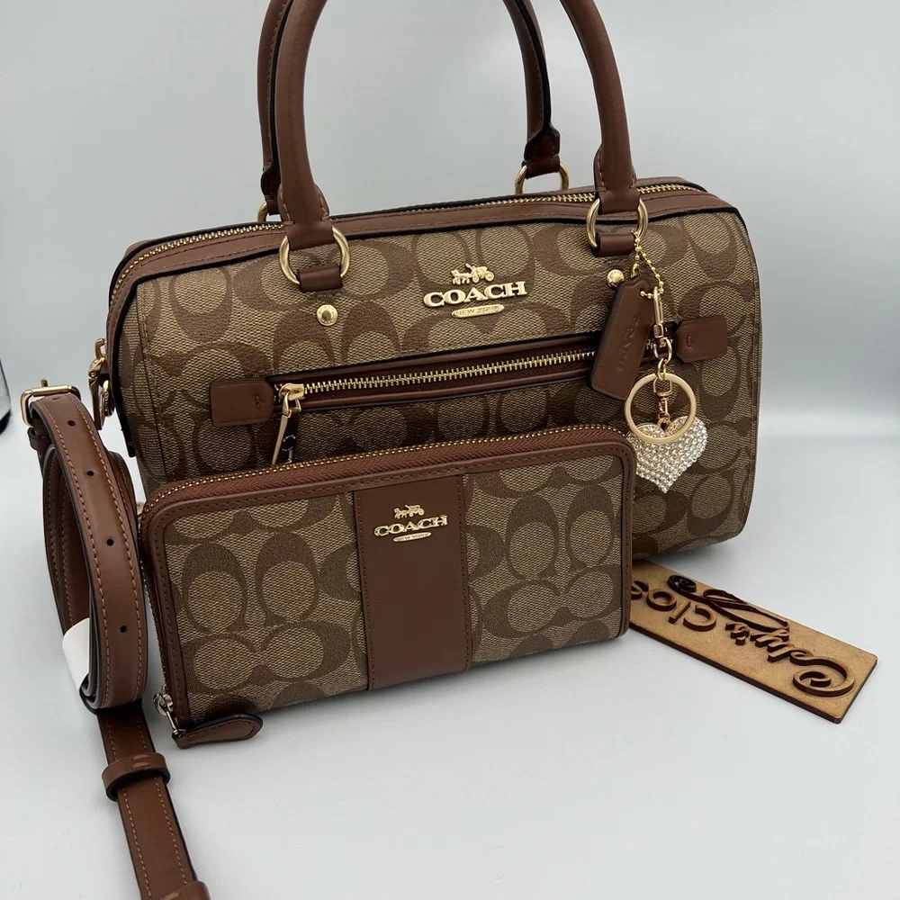 Coach Rowan Satchel And Matching Wallet - Picture 4 of 12